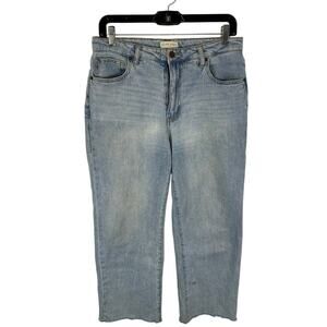 Oliver Logan Jeans Aberdeen Wide Leg Crop Light Wash Size 29